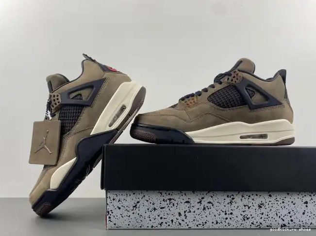 Retro Scott Jordan AJ4-882335 Brown 4 TS Air x Travis 0326